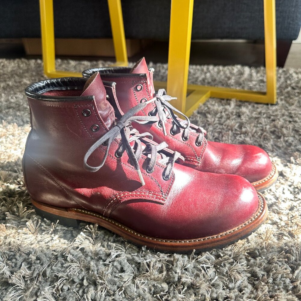 Red Wing Beckmen Boot in Black Cherry Excalibur (Size 9D)